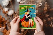 Vintage Halloween Card Illustrations, a Seasonal Illustration by Heather Green Designs (Thumbnail 9 of 9)