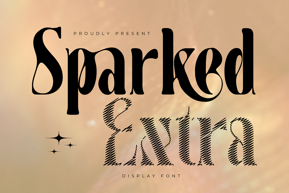 Sparked Extra - Ligature Serif Font, a Serif Font by 177Studio (Photo 1 of 8)