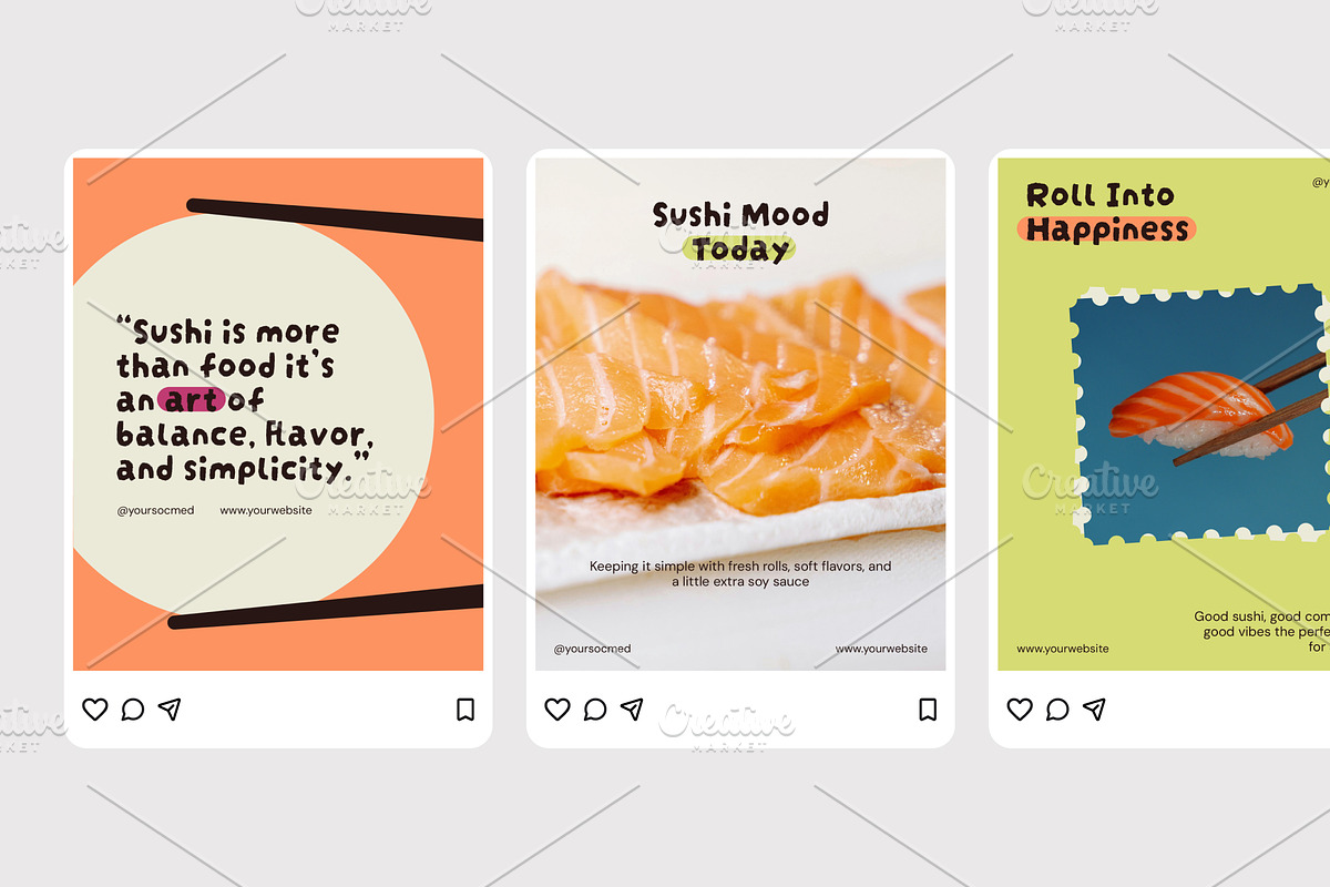 International Sushi Day, a Social Media Template by Izdihaar_Studio (Photo 2 of 4)