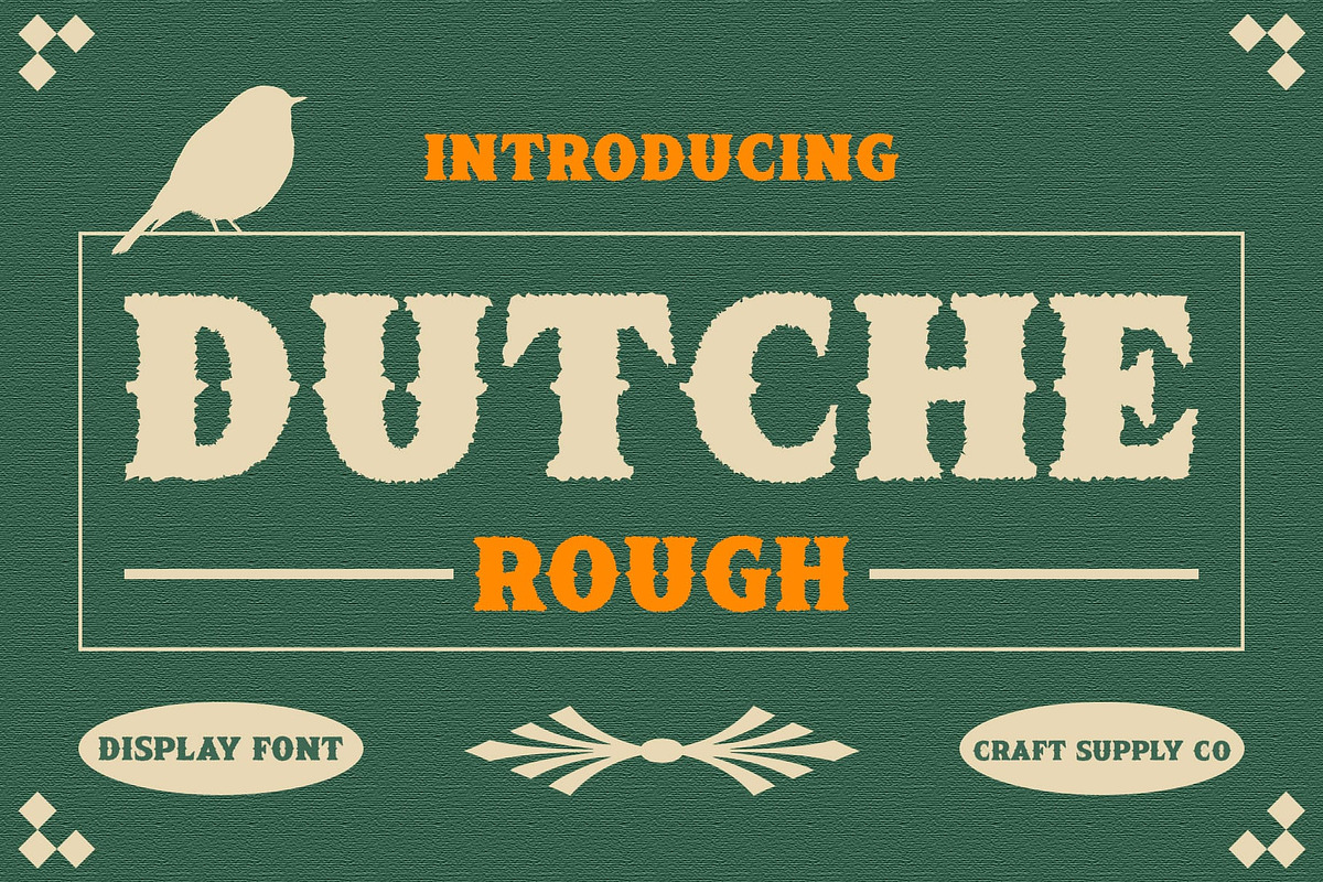 Dutche Rough, a Serif Font by Craft Supply Co. (Photo 1 of 8)