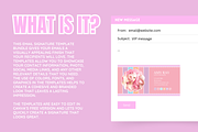 Pastel Email Signature Templates, an Email Template by SunshineStudioBoutique (Thumbnail 2 of 9)