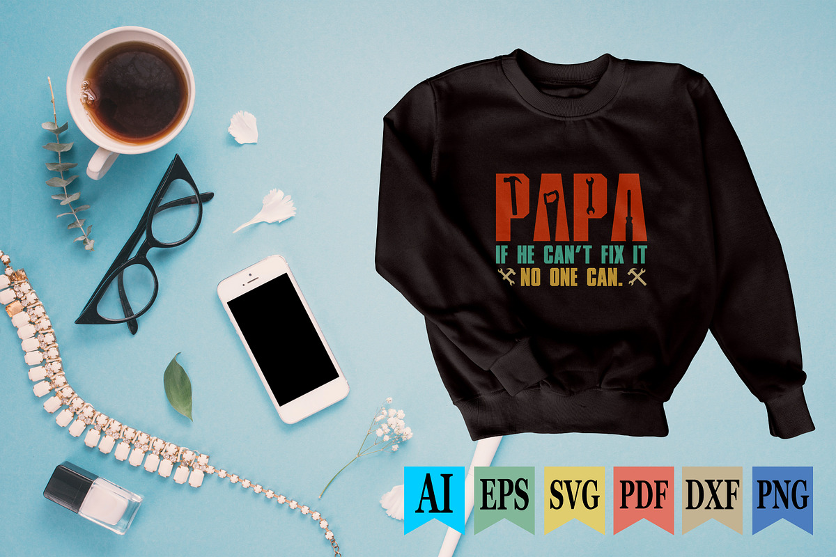 Funny Papa T shirt Design, a Graphic by Vector Portal (Photo 4 of 5)