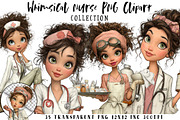 Whimsical Nurse PNG Clipart, an Illustration by OK Design (Thumbnail 1 of 6)
