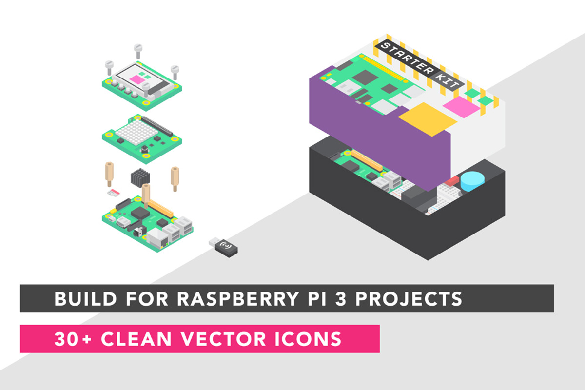 Raspberry Pi 3 Starter Kit Icon Pack, an Icon by Phils.design (Photo 2 of 5)