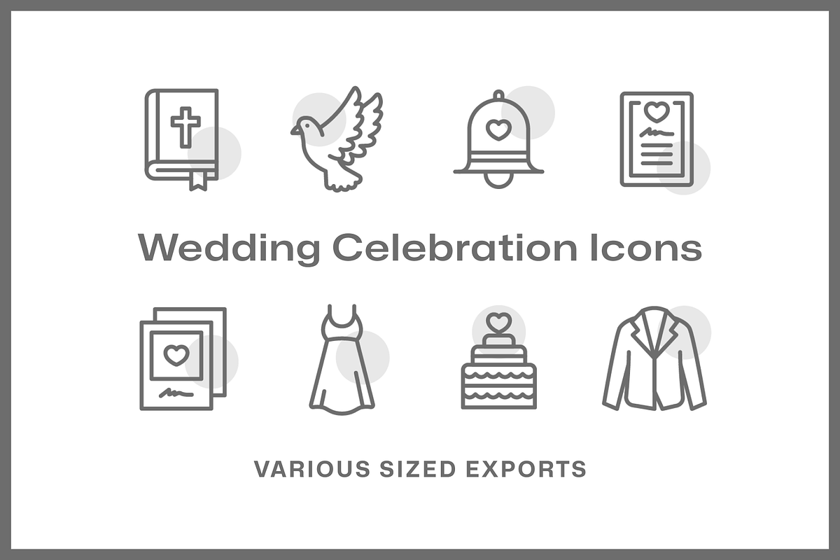 54 Wedding Celebration Icons, a Duotone Icon by Furnace (Photo 4 of 5)