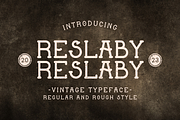 Reslaby - Vintage Slab Serif Font, a Slab Serif Font by Letterayu Studio (Thumbnail 1 of 10)