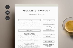 Resume Template 4 Pack | CV Template