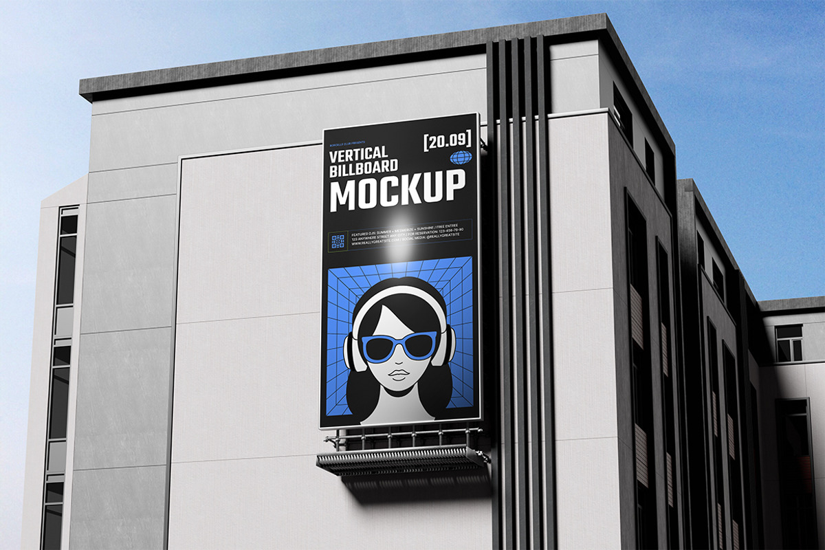 Vertical Billboard Mockup, an Advertising Mockup by xavier_studio (Photo 3 of 5)