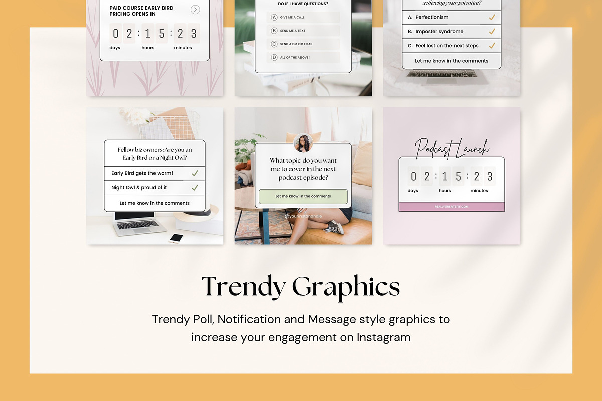 Podcast Promo Instagram Templates, a Social Media Template by Fallon Gerst (Photo 13 of 16)