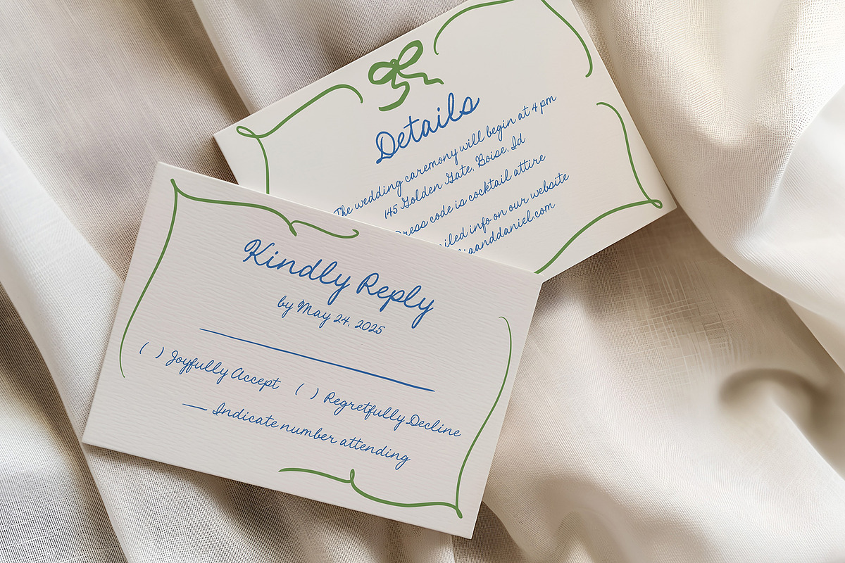 Bois de Jasmin Wedding Font Duo, a Script Font by Calamar Studio (Photo 8 of 18)