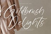 Goldbrush Delights, a Handwritten Font by Integritype Studio (Thumbnail 1 of 15)