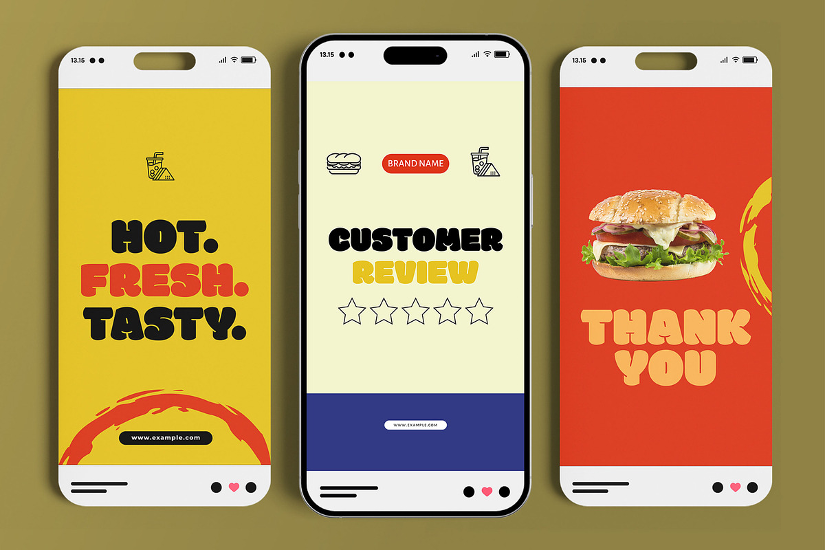 Burger Combo Social Media Story Post, a Social Media Template by MightyDesign (Photo 3 of 6)