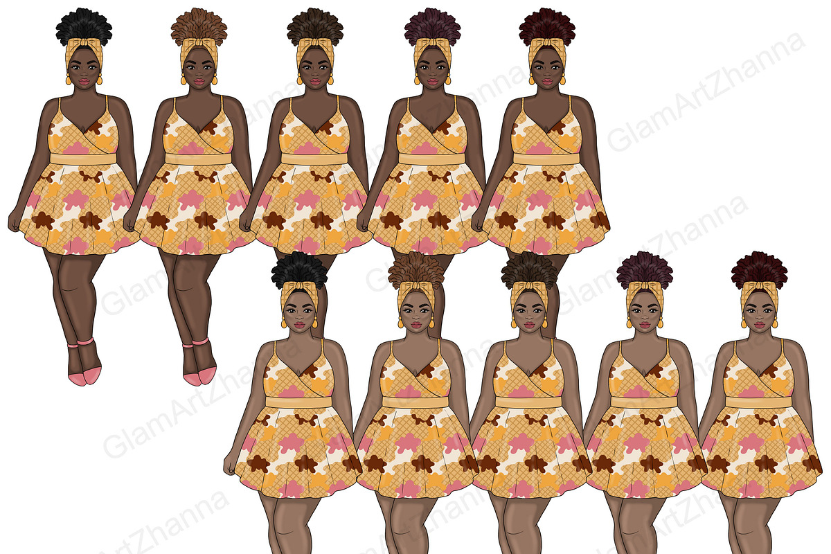 Ice Cream Girl Clipart, a Person Illustration by GlamArtZhanna (Photo 5 of 5)