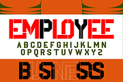 Qualities Stencil Font, a Sans Serif Font by 177Studio (Thumbnail 3 of 7)