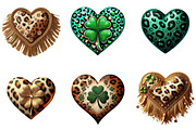 Patrick's Leopard Cowhide Heart Clip, an Illustration by DreamArtGraphic (Thumbnail 4 of 4)
