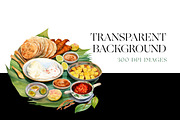 Watercolor Indian Food Clipart, Dish, a Food Illustration by BrushstrokeArtGB (Thumbnail 7 of 11)