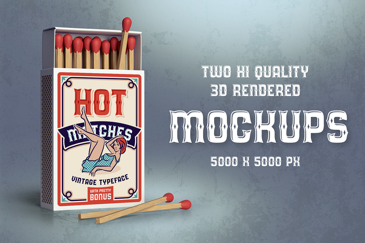 Hot Matches. Font, Mockup, Template! preview 4