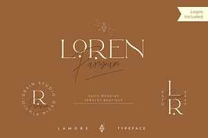 The Paris Lamore Duo Typeface LOGO