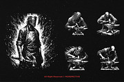10 Bundle Dark Art Black Smith Skull, an Illustration by Morspective (Thumbnail 5 of 7)