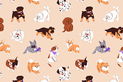 Cute puppies, funny baby dogs set, an Animal Illustration by PaperTrident (Thumbnail 4 of 5)