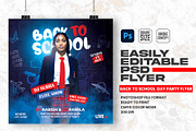 Back to school Party Flyer Design, a Flyer Template by Shajib Shikder (Thumbnail 1 of 2)