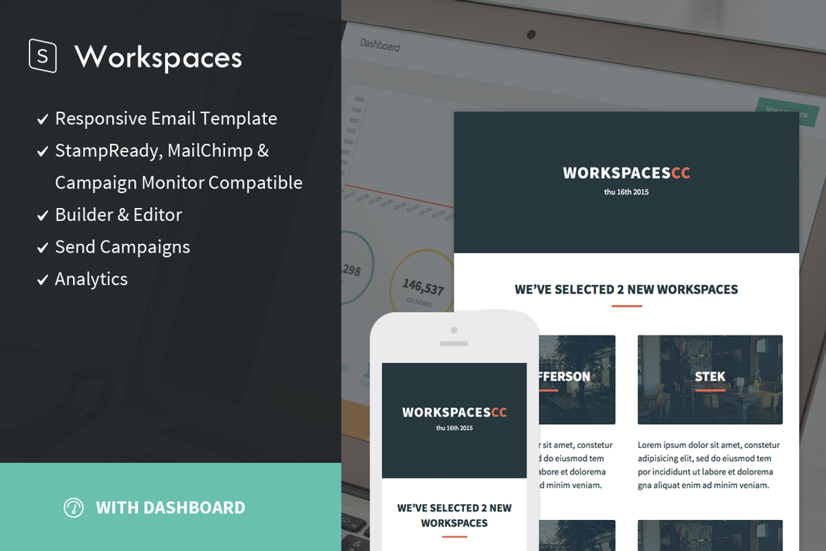 Workspaces + StampReady Builder, an Email Template by StampReady Templates (Photo 1 of 2)