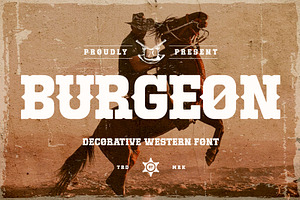 Burgeon Decorative Western Font