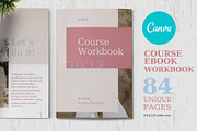 Canva Course Workbook Template, a Marketing Template by Sabin (Thumbnail 1 of 15)
