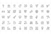 Mardi Gras Linear Icons Set, an Outline Icon by Prosymbols (Thumbnail 4 of 5)