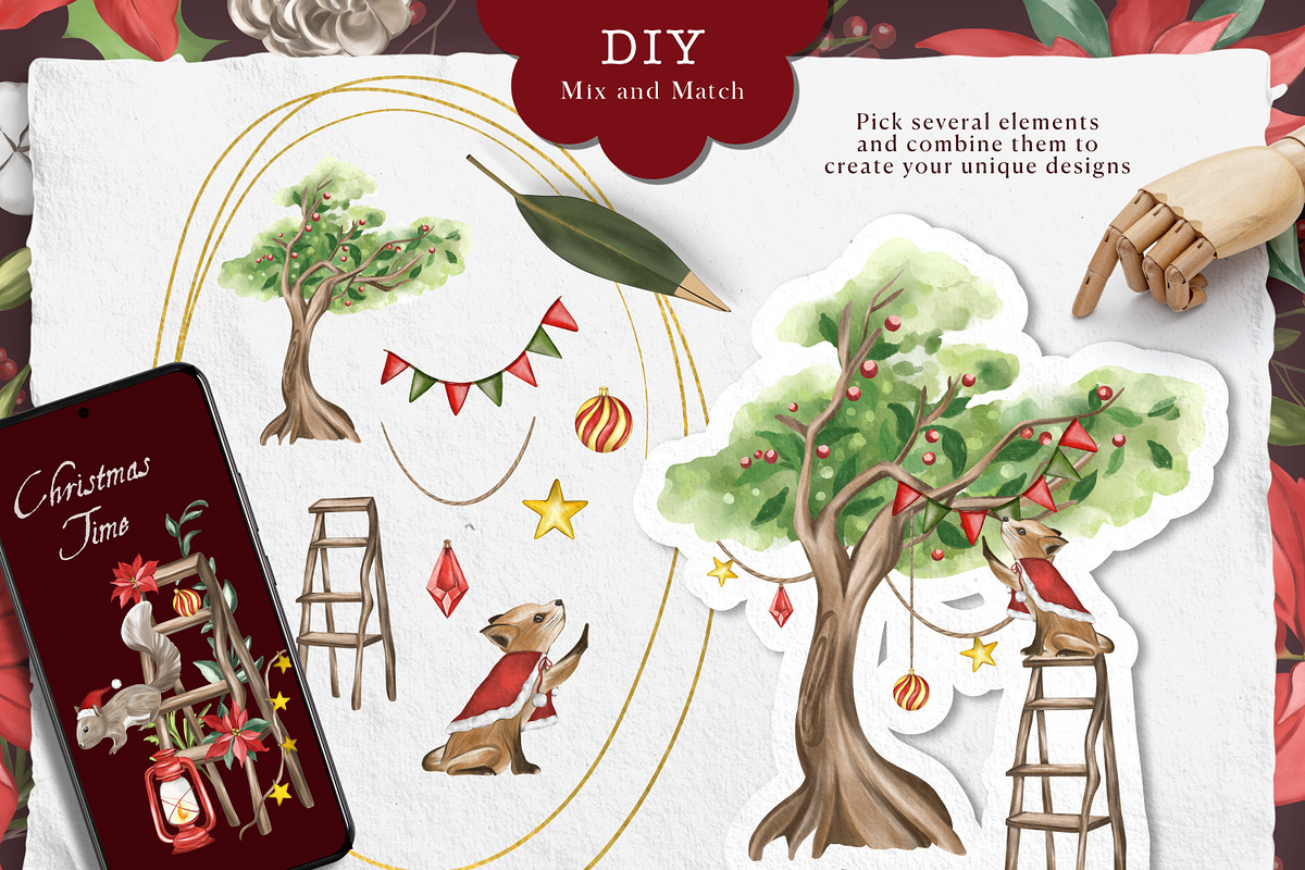 The Ultimate Christmas Forest, a Seasonal Illustration by Rachel Art Studio (Photo 7 of 11)