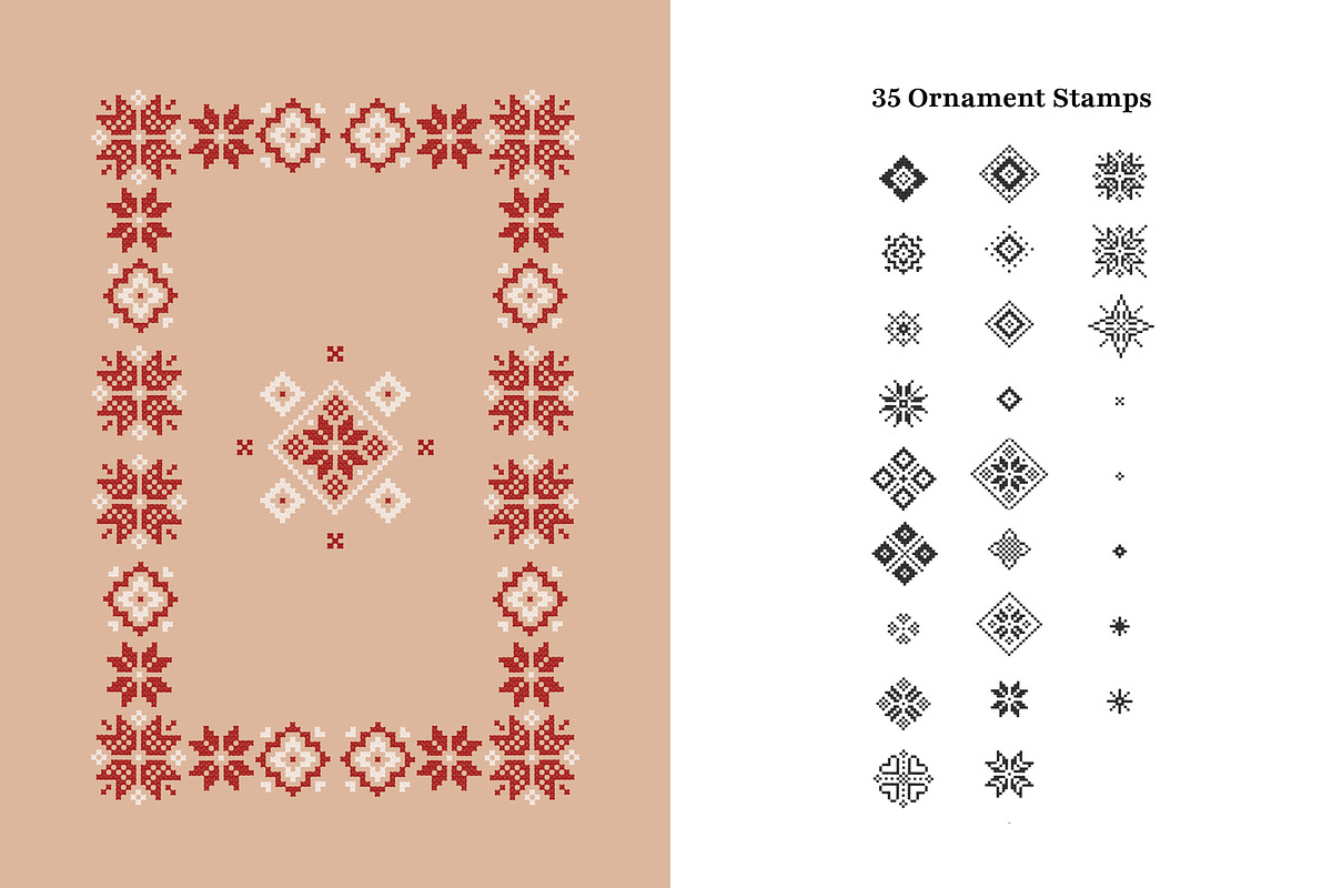 Procreate Cross Stitch Christmas, a Brush Add-On by Pencil Twist (Photo 8 of 10)