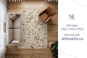 Rug Mockup Living Room Carpet, a Mockup by Mie Mockup Studio (Thumbnail 8 of 8)