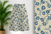 Blue Floral 07 Seamless Pattern, a Pattern Graphic by Sharon Schwalbe (Thumbnail 1 of 4)