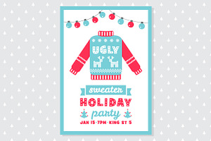 Ugly Sweater Party 5x7 Invitation