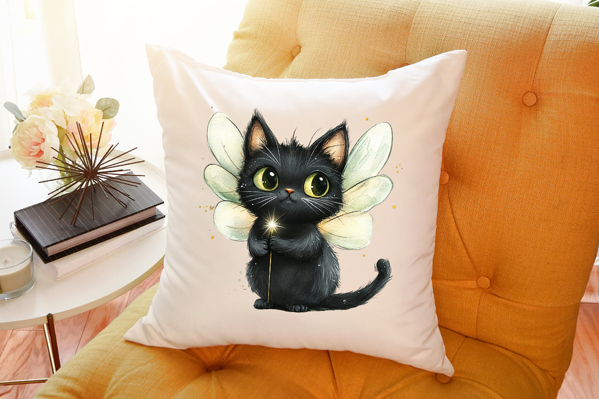 Quirky Halloween Cat Clipart, an Illustration by Sublimation Artist (Photo 6 of 6)