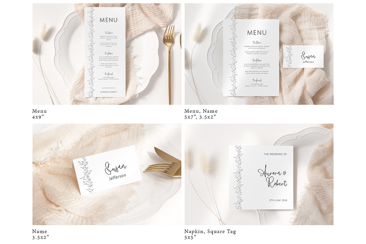 Wedding Invitation Template Canva, an Invitation Template by PawGraphic (Photo 4 of 10)