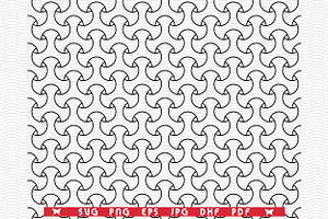 SVG Wavy Black Lines, Seamless, a Pattern Graphic by DesignStudioRM