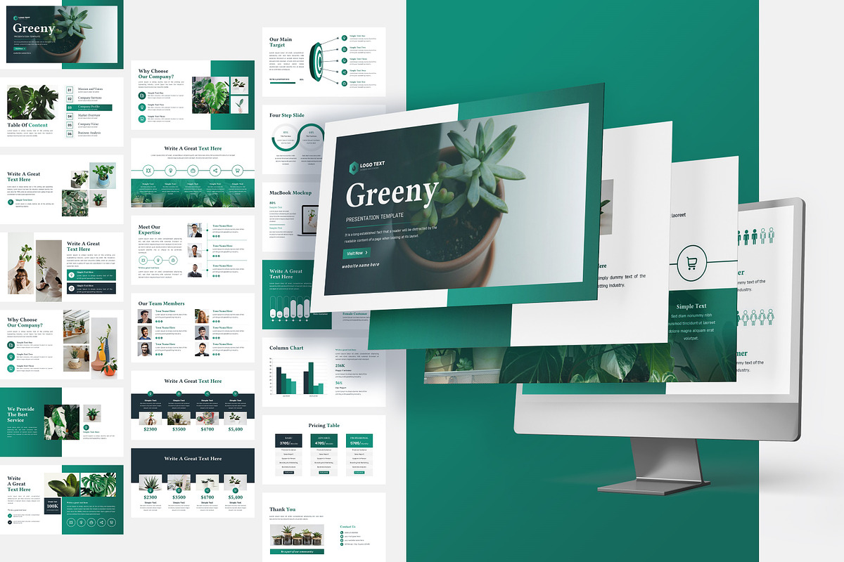 Greeny PowerPoint Presentation, a Presentation Template by zahidhossainalif (Photo 2 of 9)