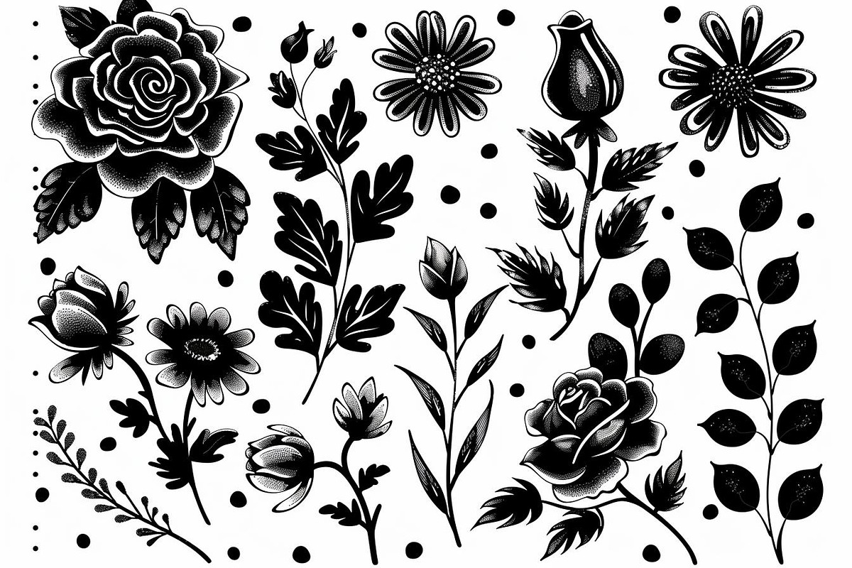 floral pattern large roses, an Illustration by Amazin_art (Photo 9 of 17)