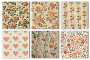 Peachy Fabrics Seamless Pattern, an Illustration by CreationArt (Thumbnail 5 of 5)