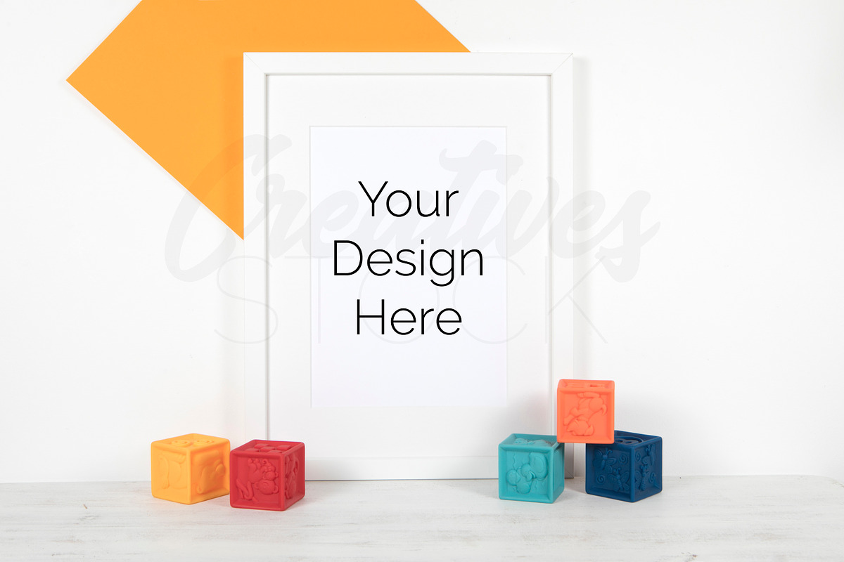 A4 Frame Mock Up - PSD/JPEG, a Print Template by Creatives STOCK