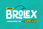 Brolex, a Sans Serif Font by khurasan (Thumbnail 1 of 6)