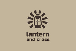Lantern With Cross Chruch Logo, a Branding & Logo Template by funpixel