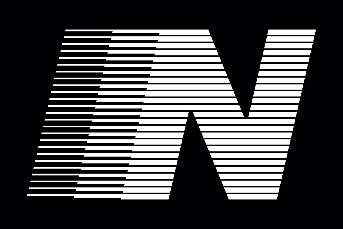 Letter N speed motion lines logo, a Branding & Logo Template by Leksono (Photo 2 of 2)