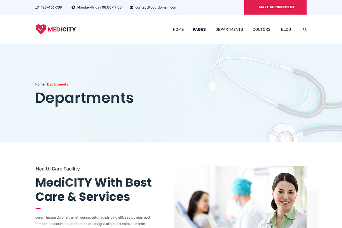 Medical & Health Website, a Landing Page Template by ArtifyWeb (Photo 11 of 16)