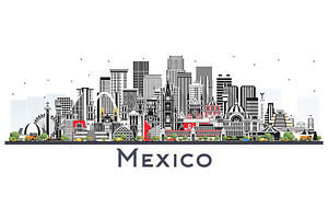 Mexico Skyline With Gray Buildings