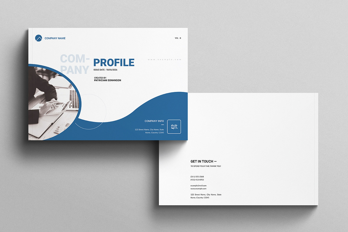 Company Profile Template, a Brochure Template by E-Type (Photo 7 of 7)