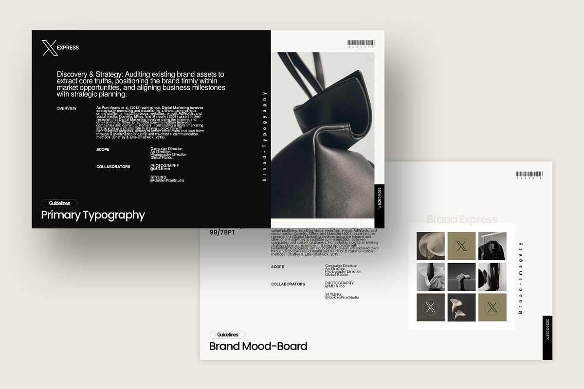 Brand Guideline InDesign Template, a Presentation Template by GoldenPixelStudio (Photo 9 of 9)