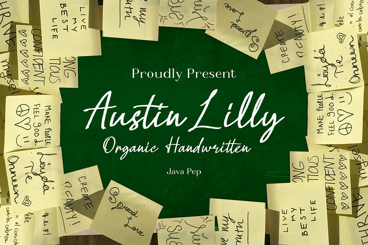 Austin Lilly / Organic Handwritten, a Handwritten Font by Java pep (Photo 1 of 15)