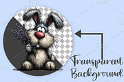 Watercolor Raster Bunny Clipart PNG, an Illustration by Canvas Craft (Thumbnail 2 of 7)